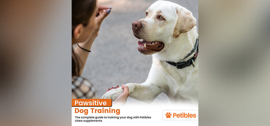Dog training ebook with the use of Petibles natural supplements.